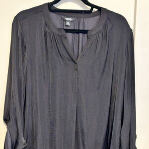 Simply Vera Vera Wang Charcoal Blouse
